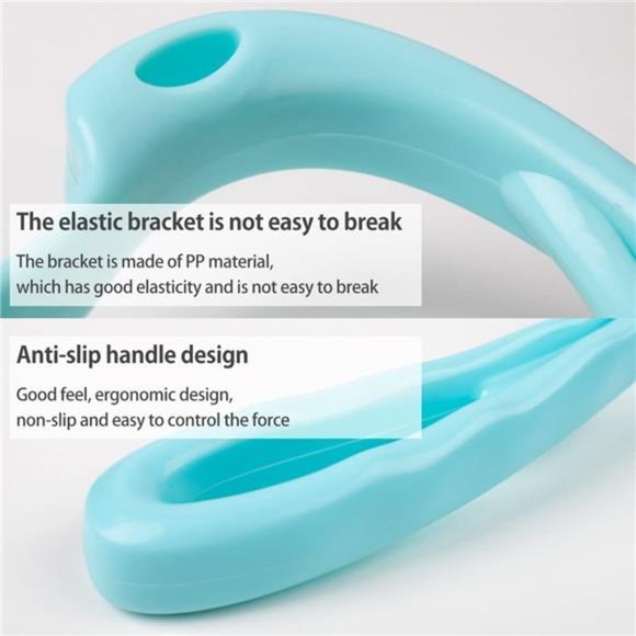 Neck Massager Cervical, Double Roller Shoulder Relaxer, Handheld - Picture 4 of 7